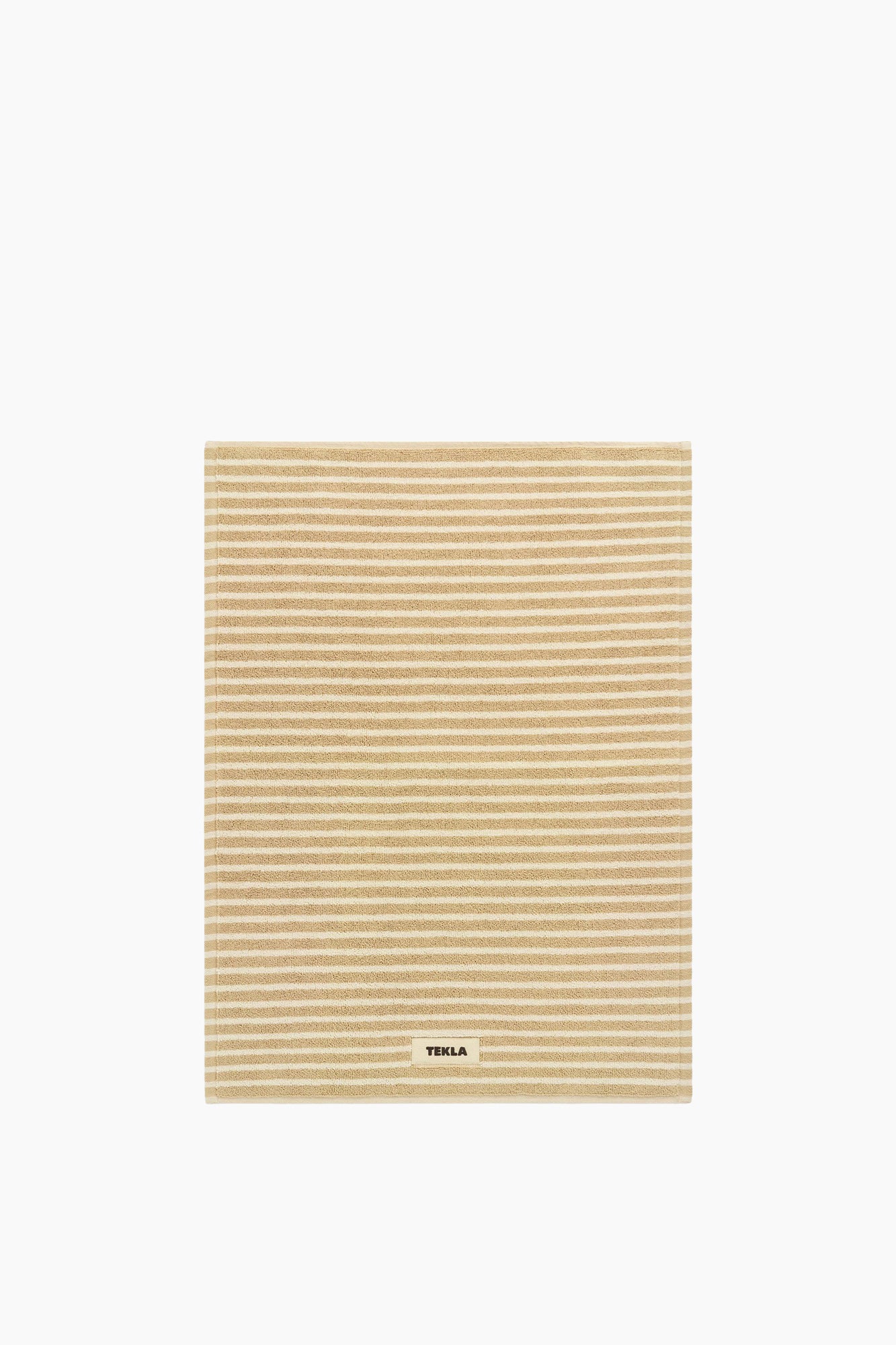 Organic Cotton Striped Towels & Bath Mat | Ivory