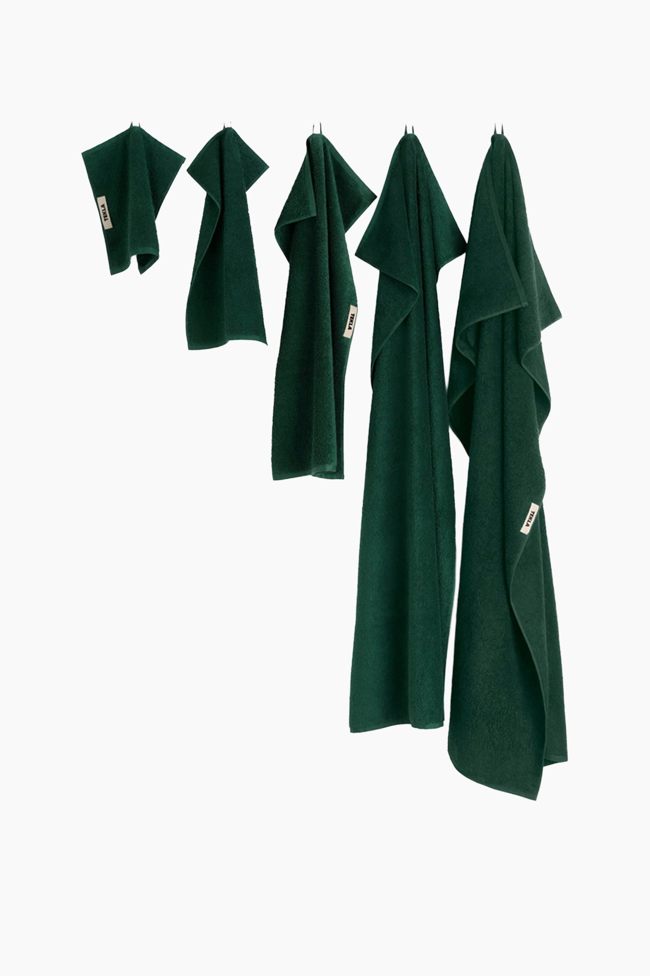 Organic Cotton Towels & Bath Mat | Forest Green
