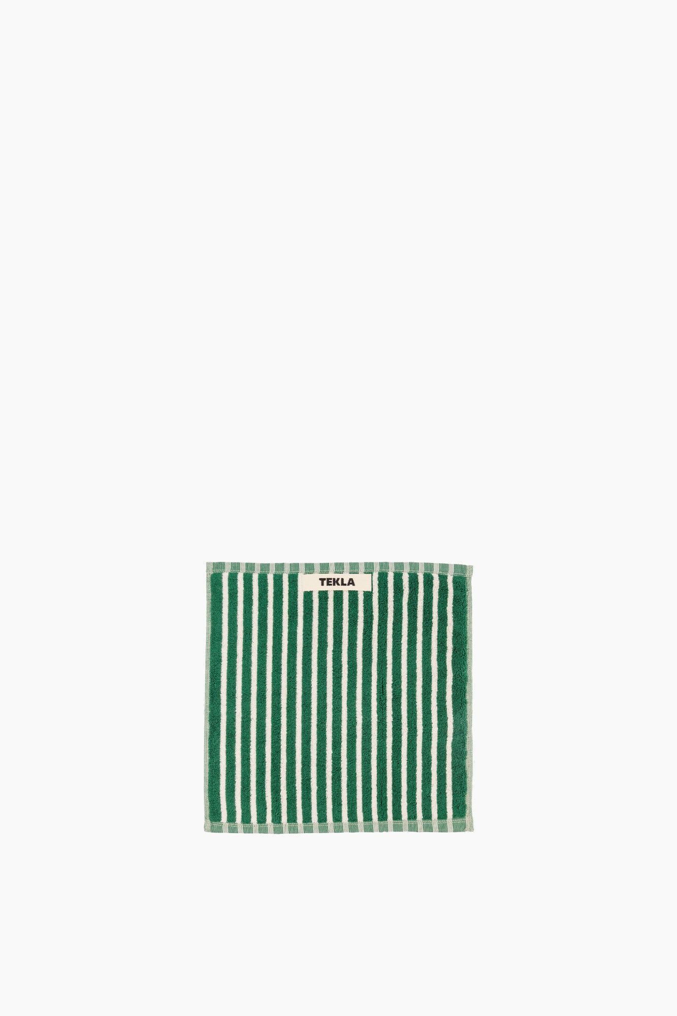 Organic Cotton Striped Towels & Bath Mat | Teal