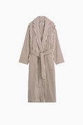 Organic Cotton Striped Bathrobe | Ripple Stripes