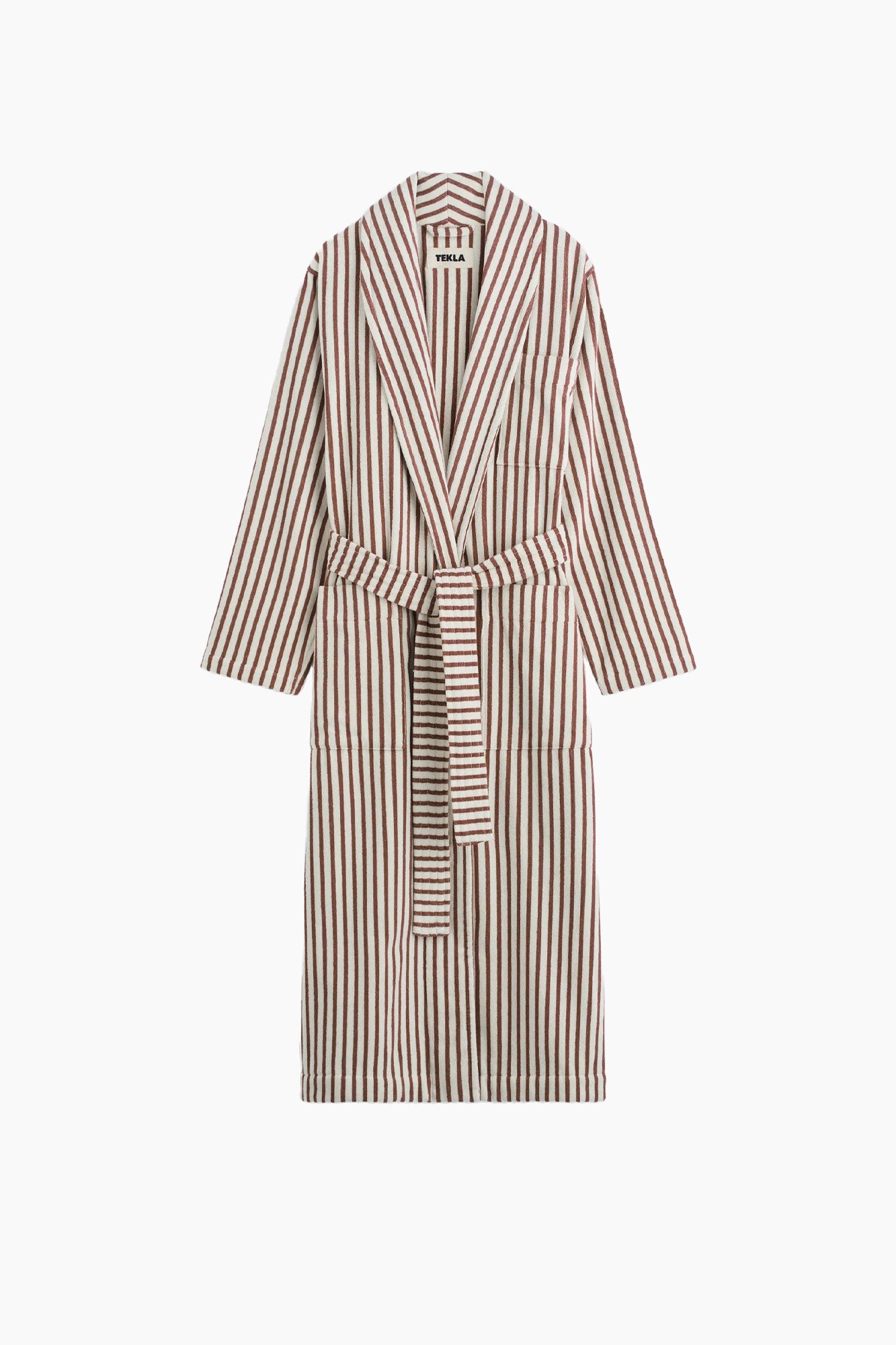 Organic Cotton Striped Bathrobe | Ripple Stripes