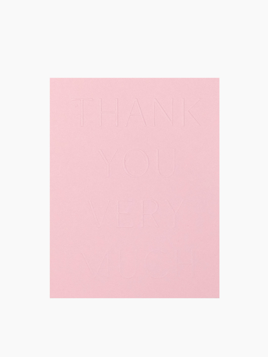 Thank You Card in Light Pink