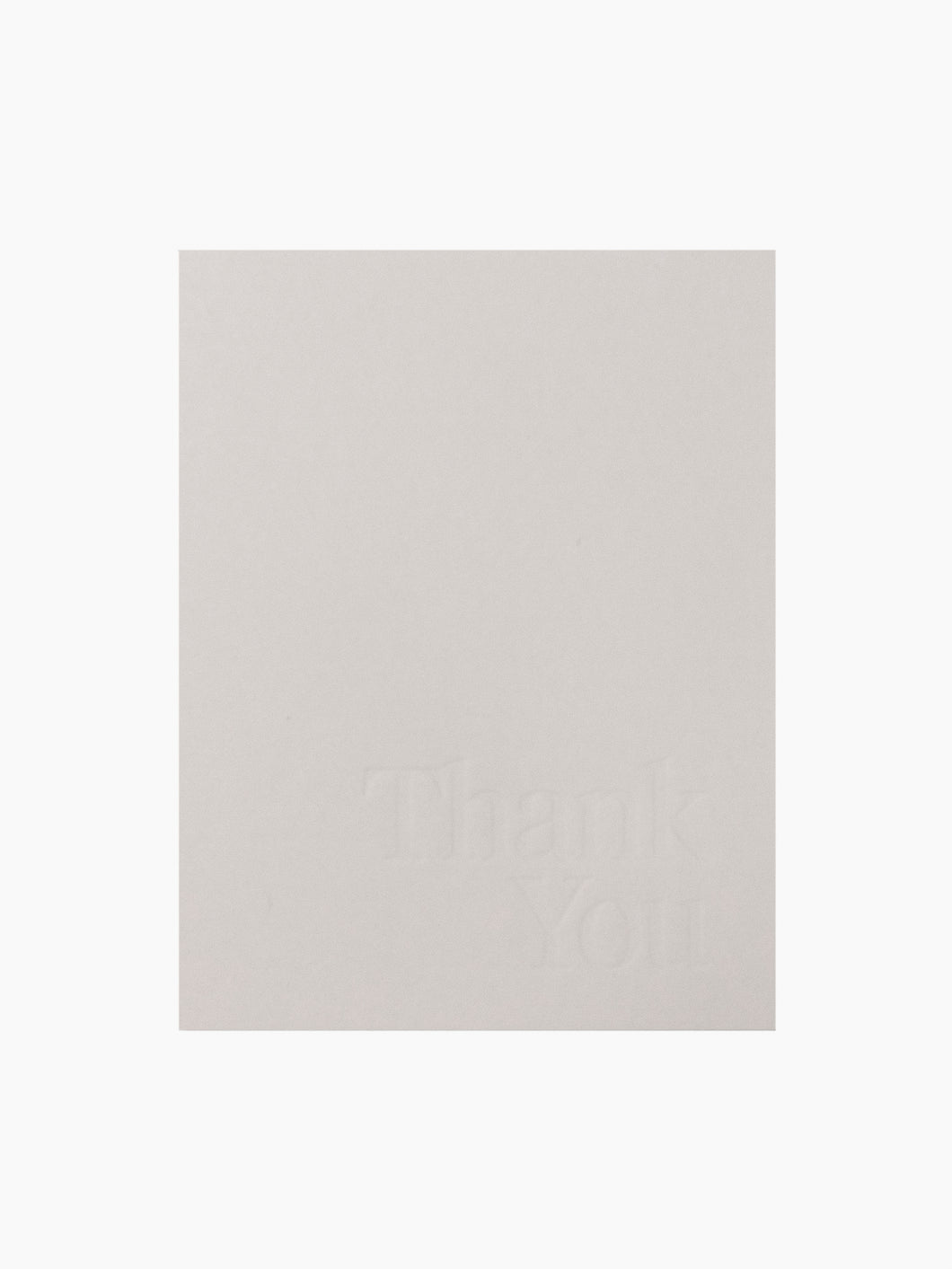 Thank You Card in Grey