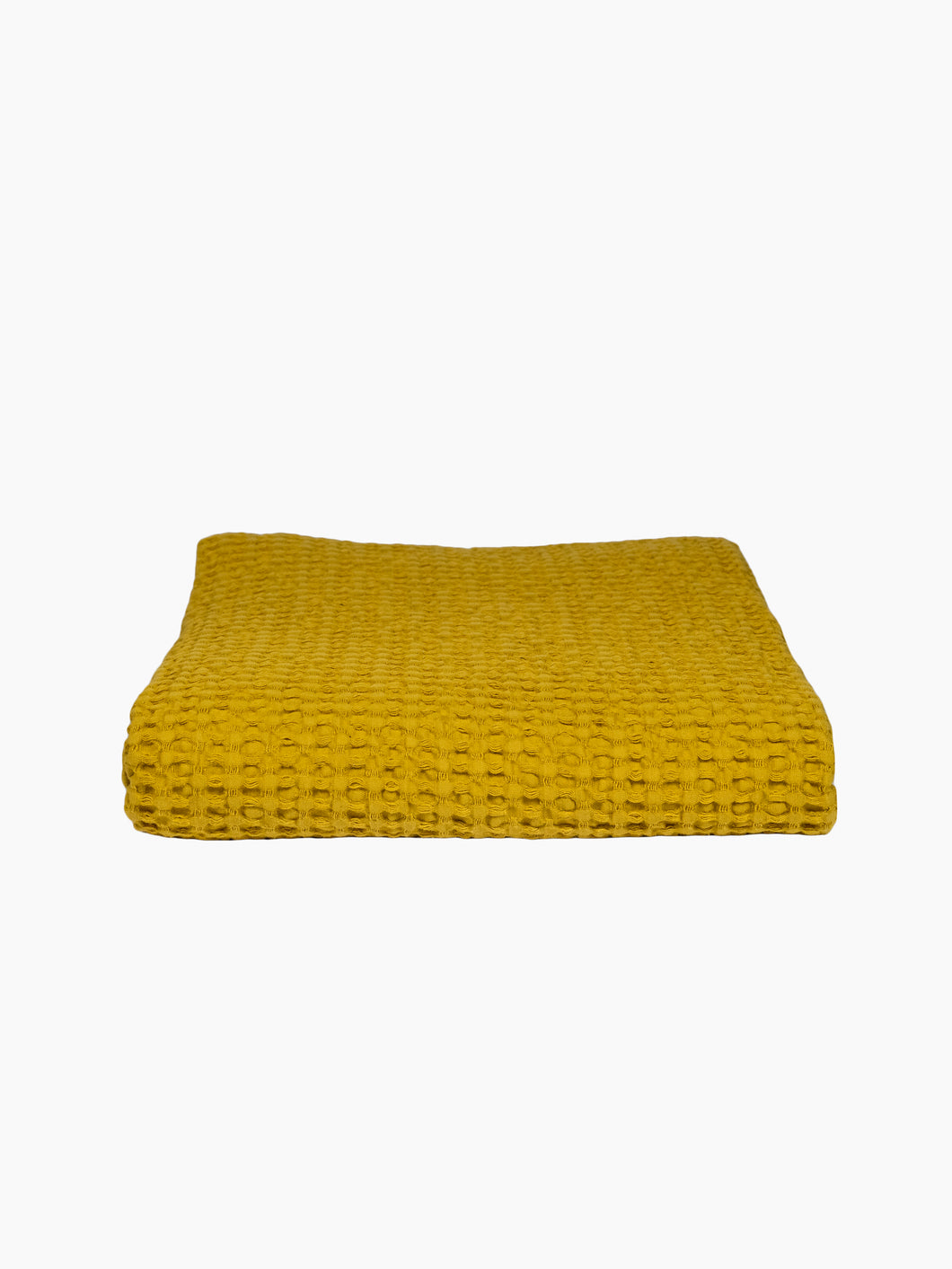Mustard Waffle Bath Towel