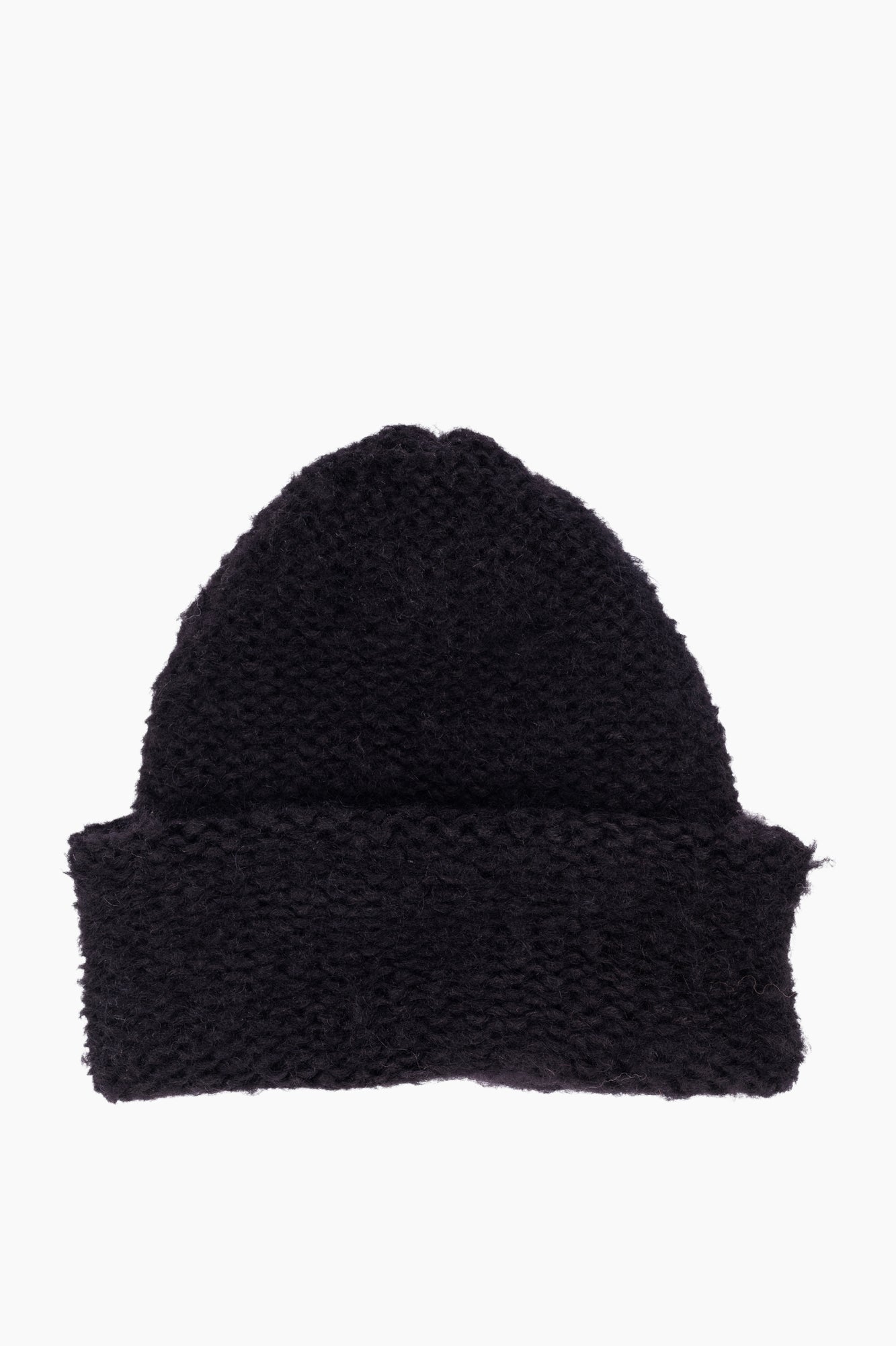 Baby Alpaca Mix Purl Stitch Beanie | 2 Colors