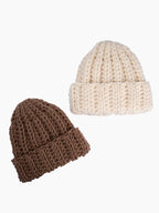Hand Crocheted Bulky Wide Rib Beanie | 2 Colors
