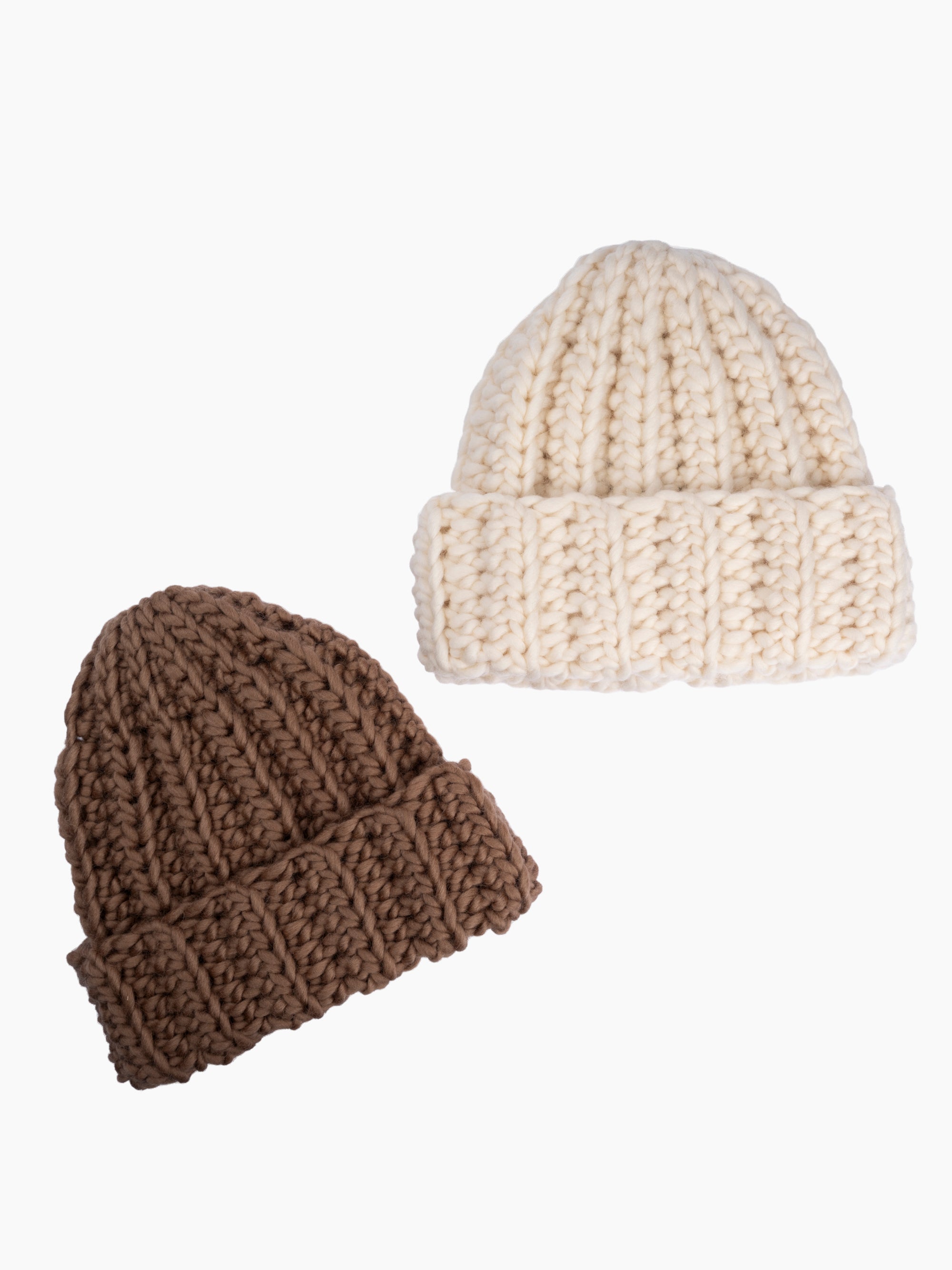 Hand Crocheted Bulky Wide Rib Beanie | 2 Colors