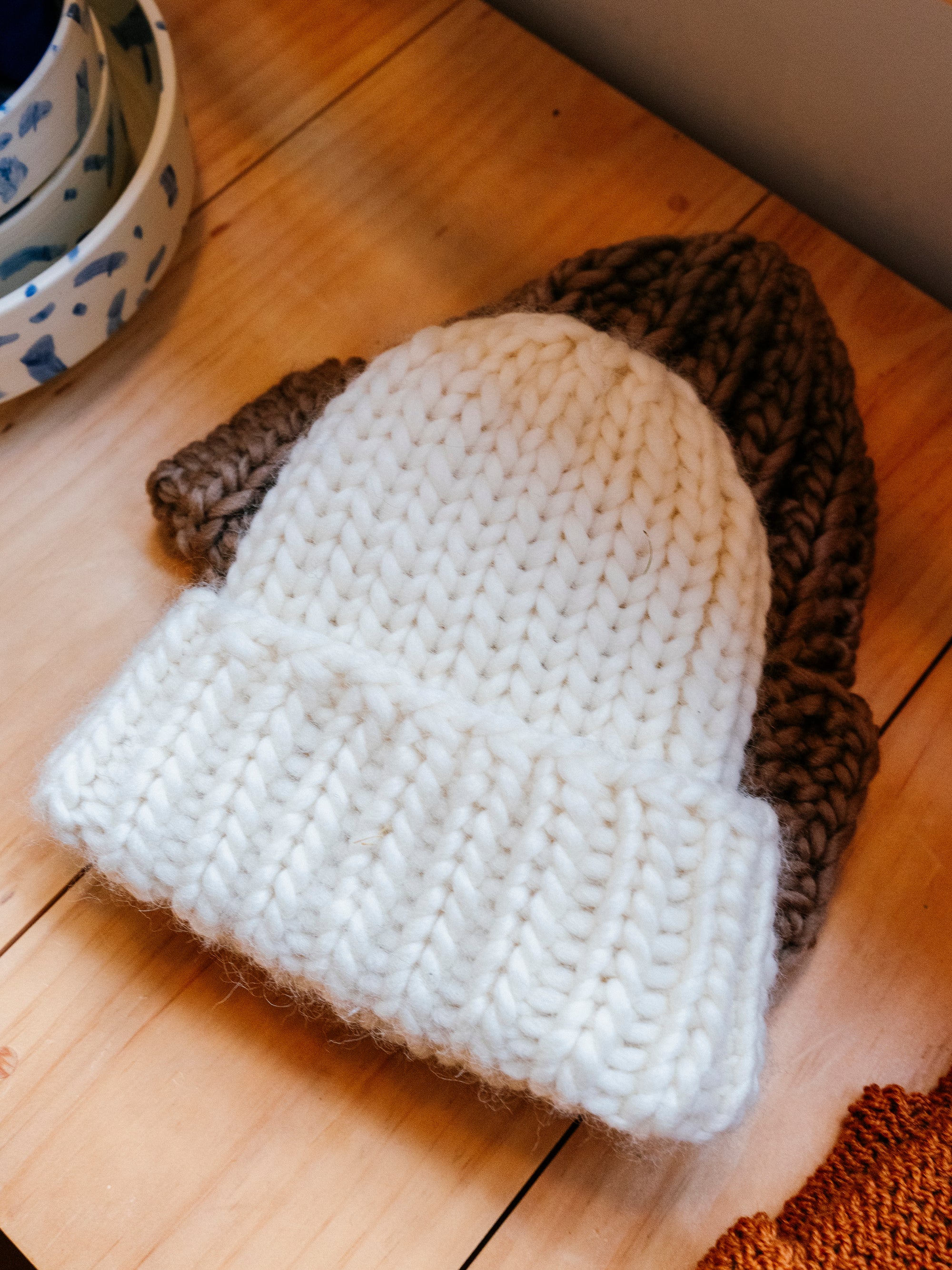 Hand Crocheted Bulky Wide Rib Beanie | 2 Colors