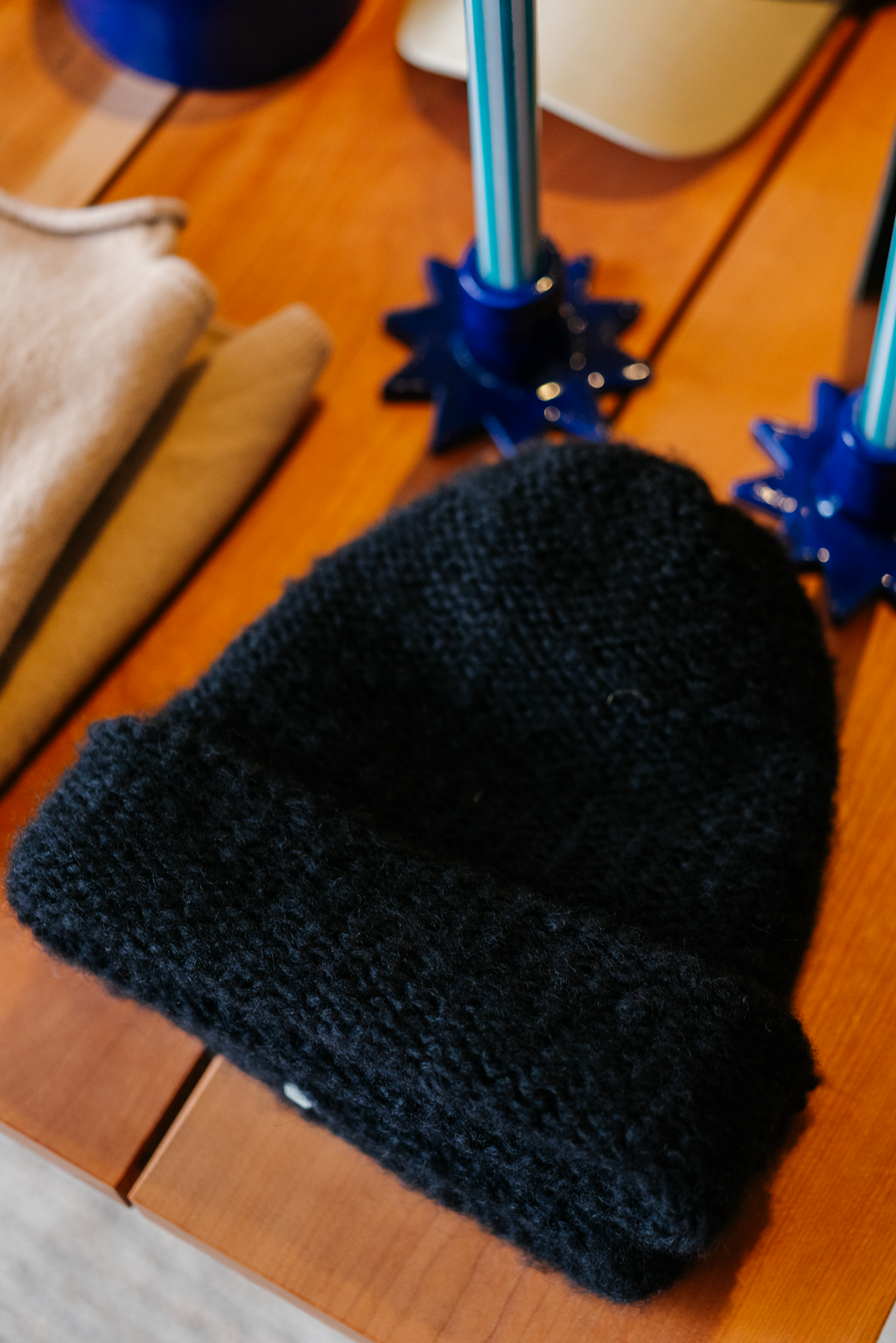 Baby Alpaca Mix Purl Stitch Beanie