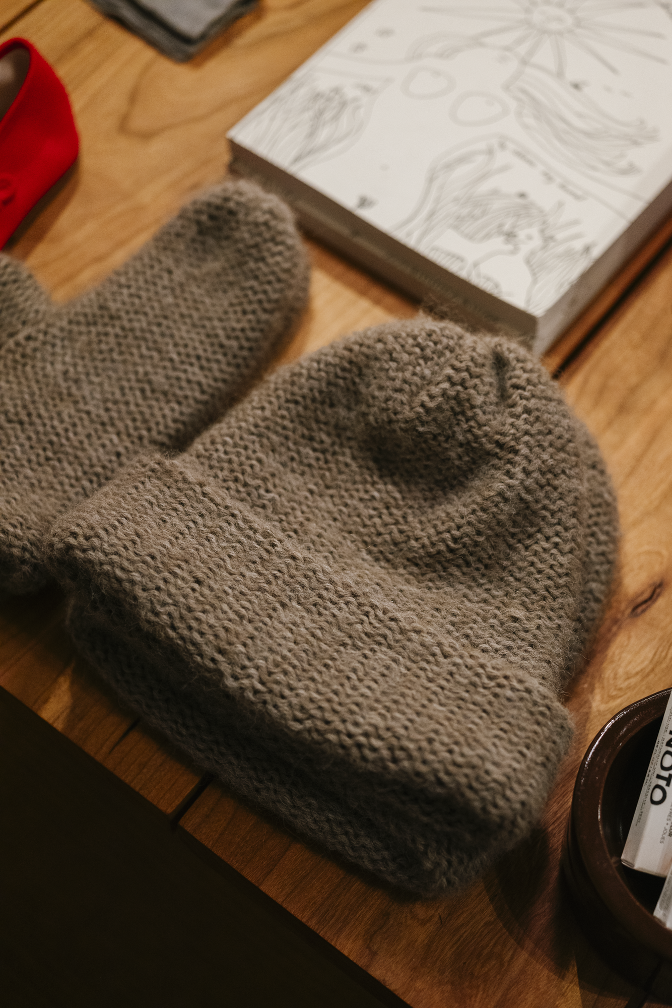 Baby Alpaca Mix Purl Stitch Beanie | 2 Colors