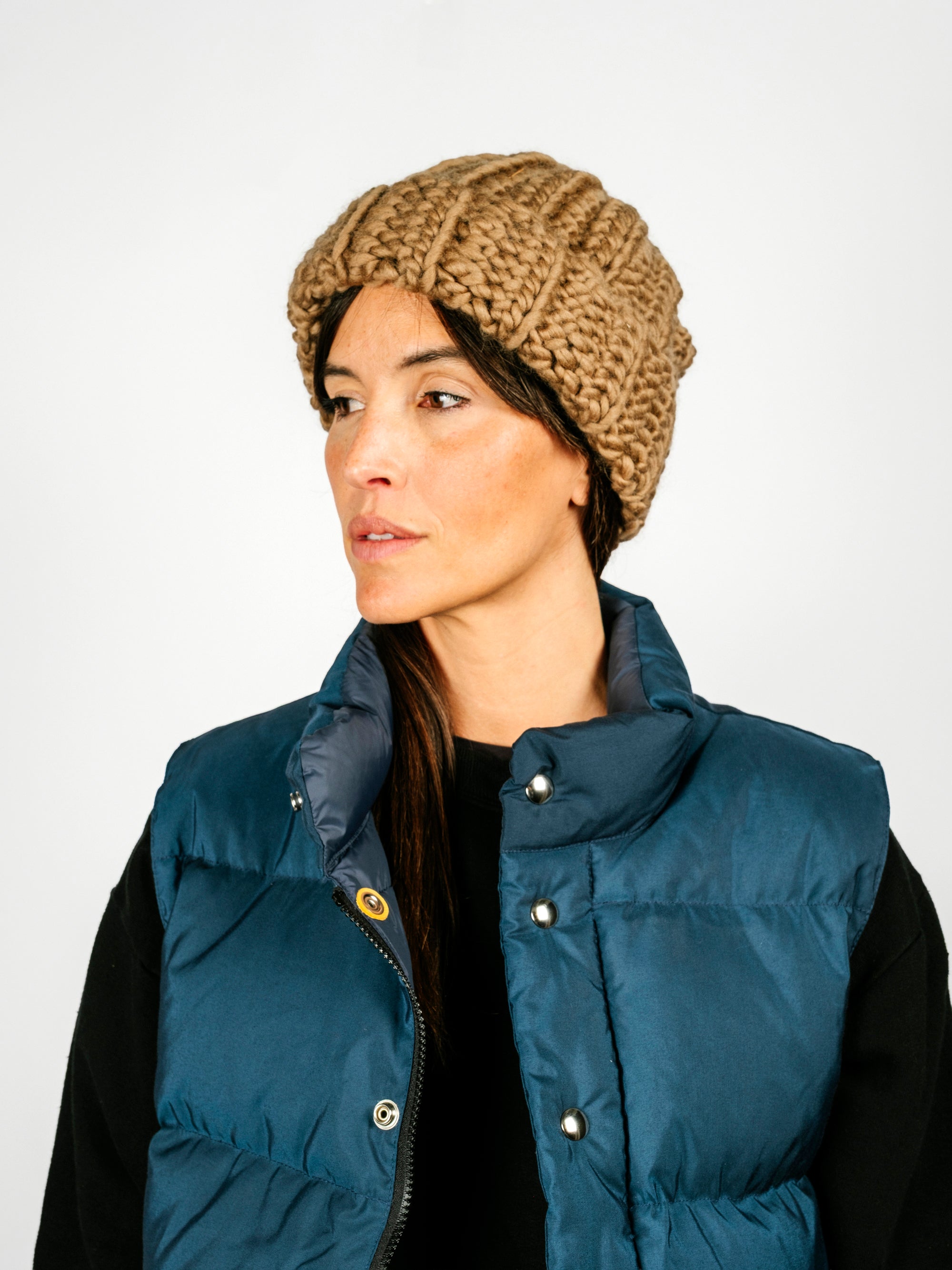 Hand Crocheted Bulky Wide Rib Beanie | 2 Colors