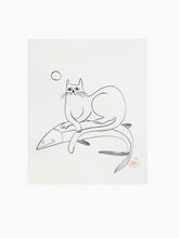Load image into Gallery viewer, Ty Williams Original Ink Drawings: Cats
