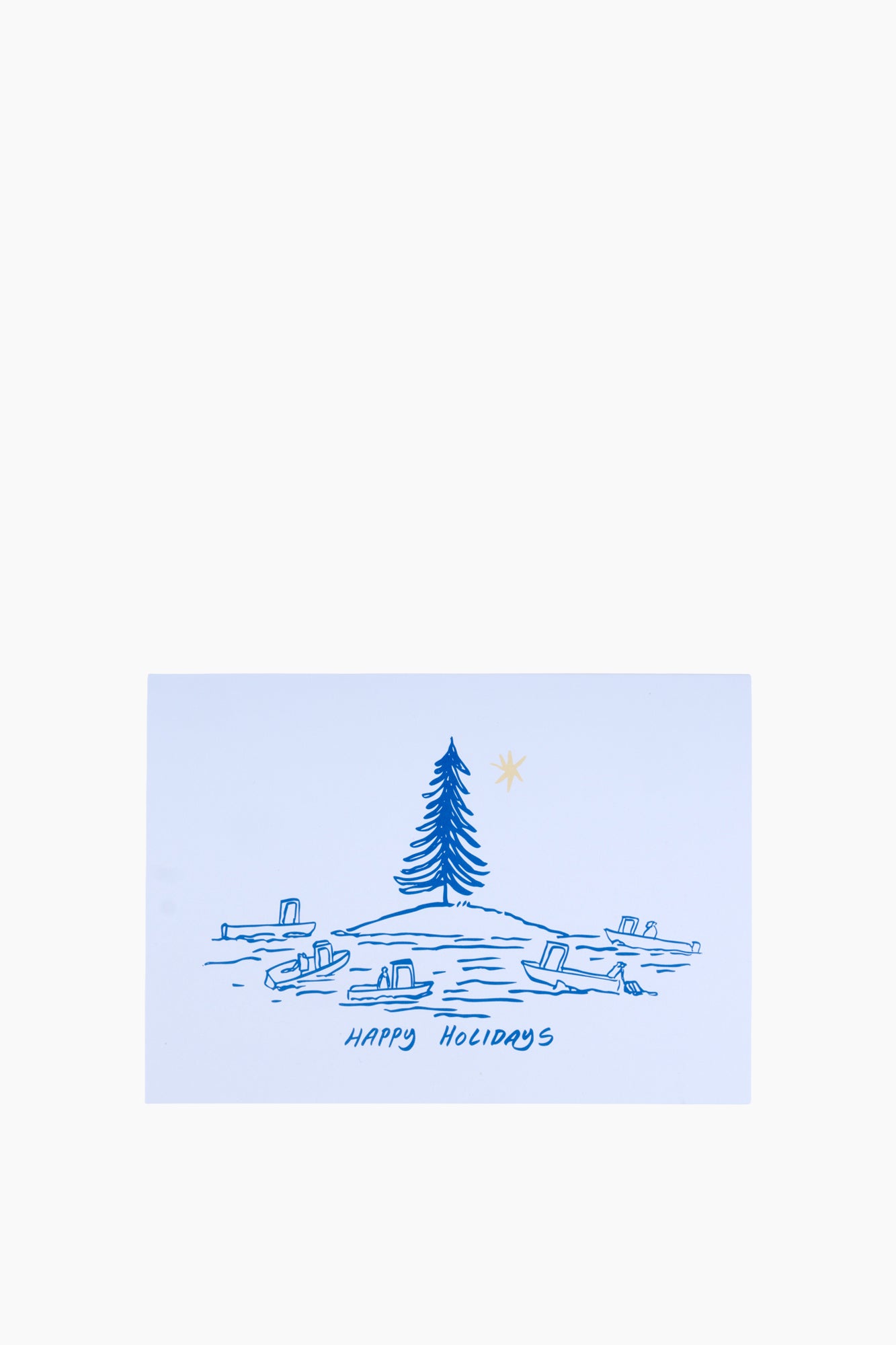 Happy Holidays Island Card