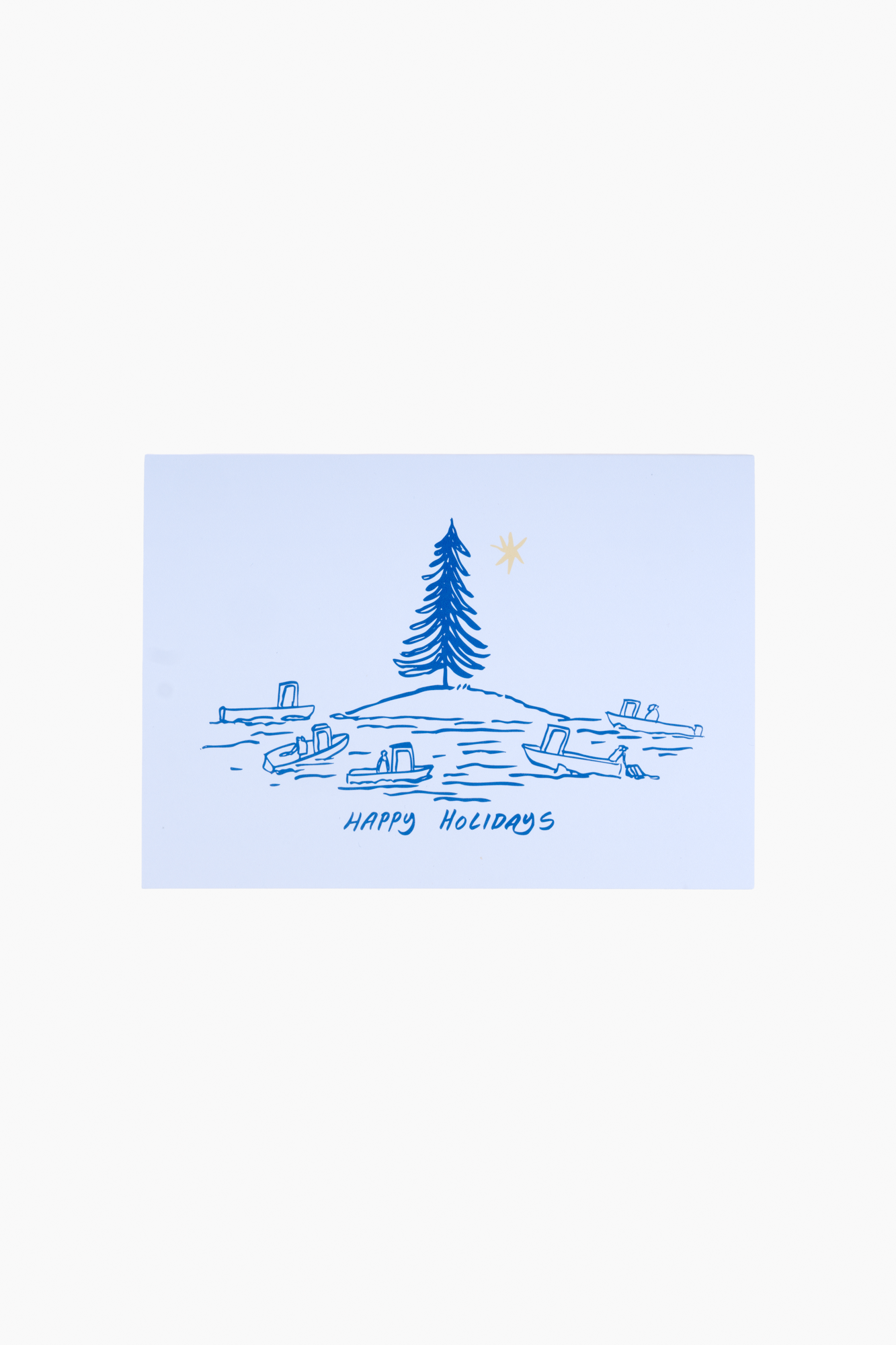 Happy Holidays Island Card