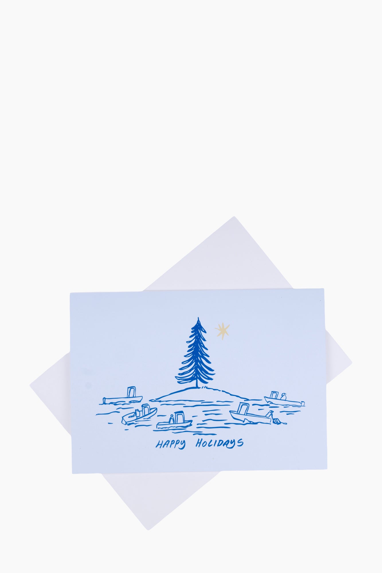 Happy Holidays Island Card