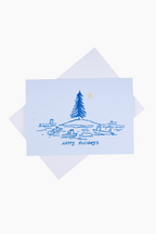 Happy Holidays Island Card