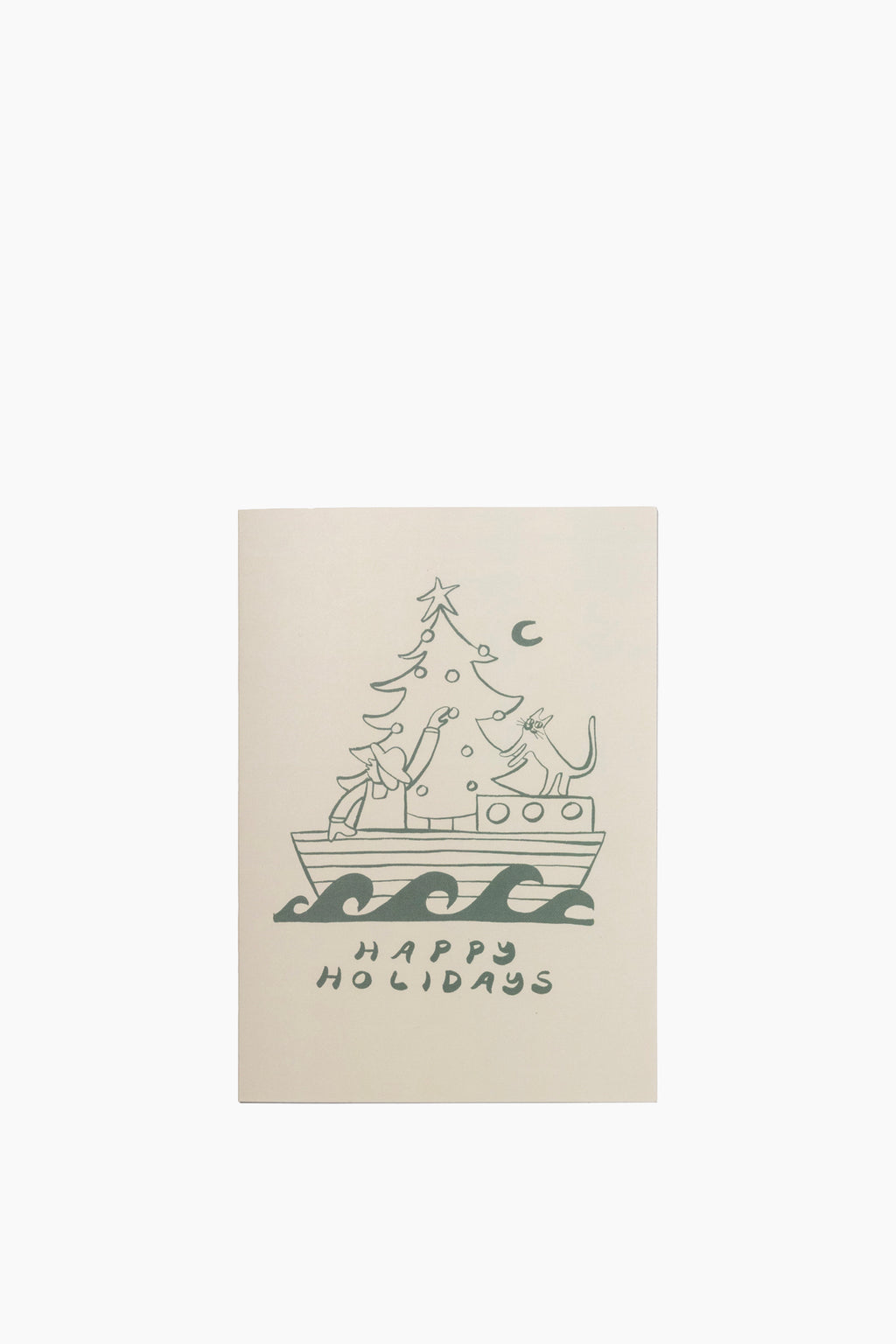 Happy Holidays Boat Card