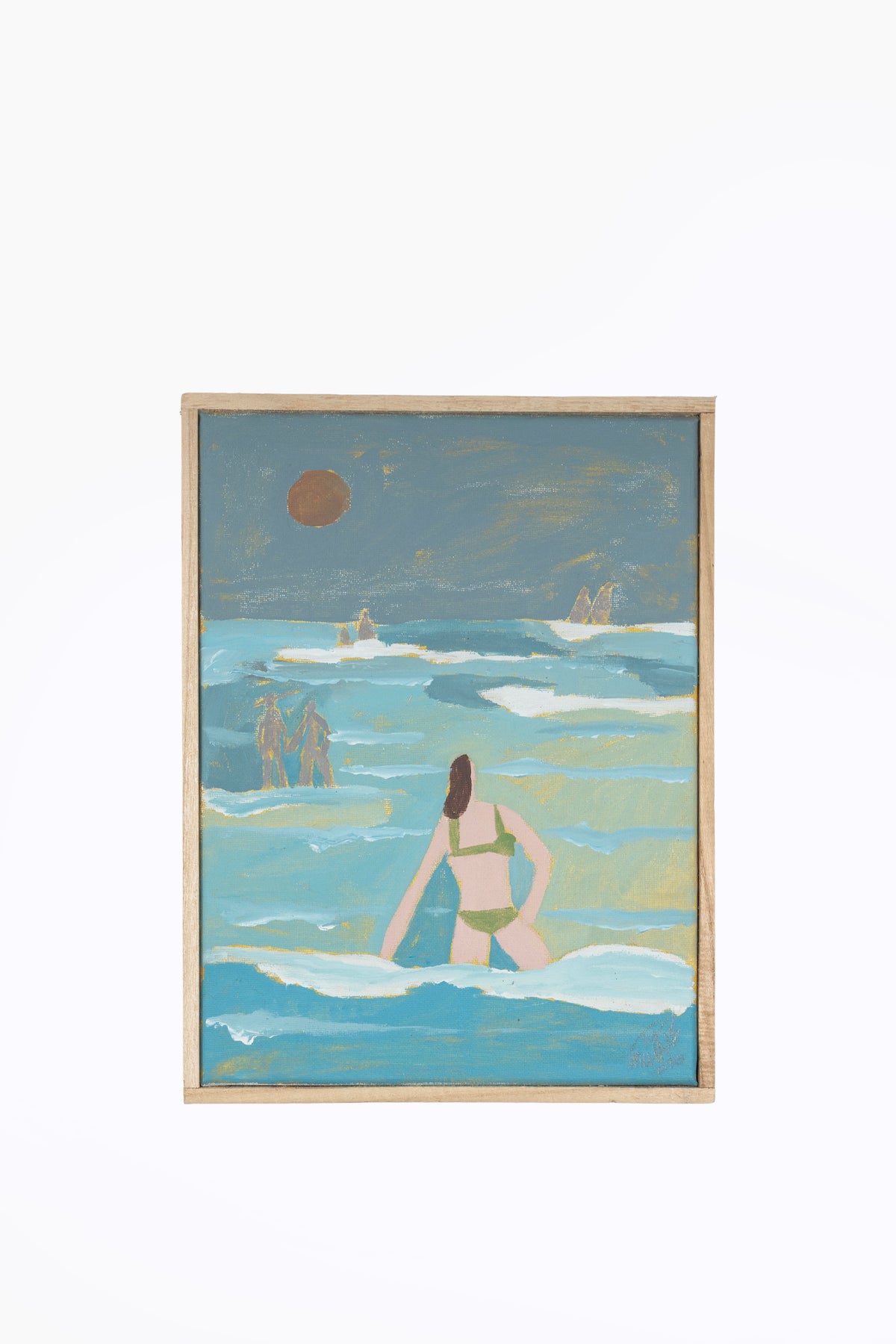 Wading For It Painting