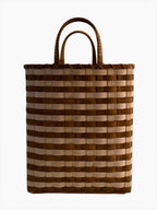 Retro-Striped Towel Tote | Butternut & Quartz