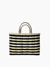 Load image into Gallery viewer, Retro-Travel Tote | Black &amp; Natural
