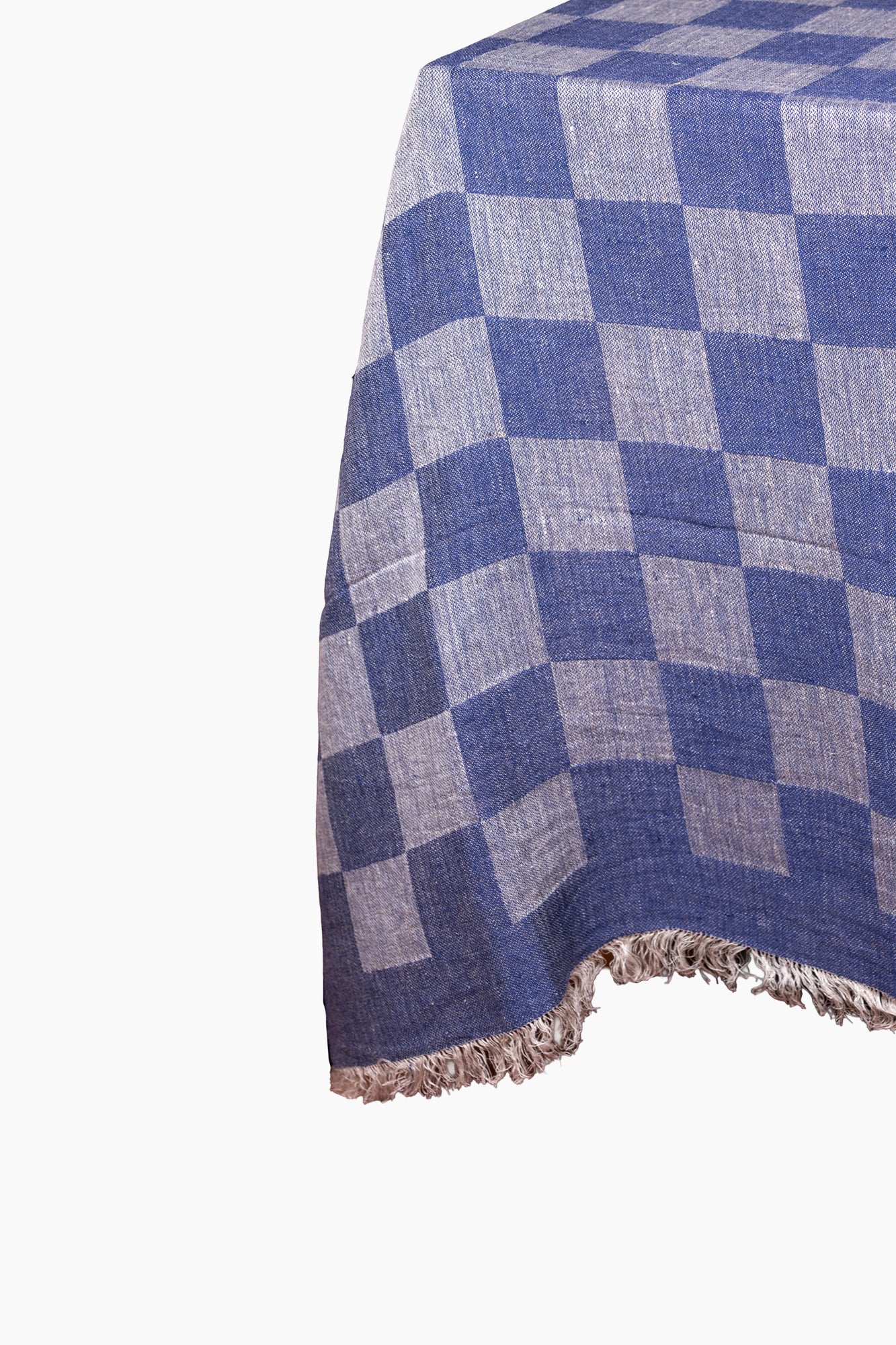 Italian Linen Check  Tablecloth | Midnight Blue  | 2 Sizes