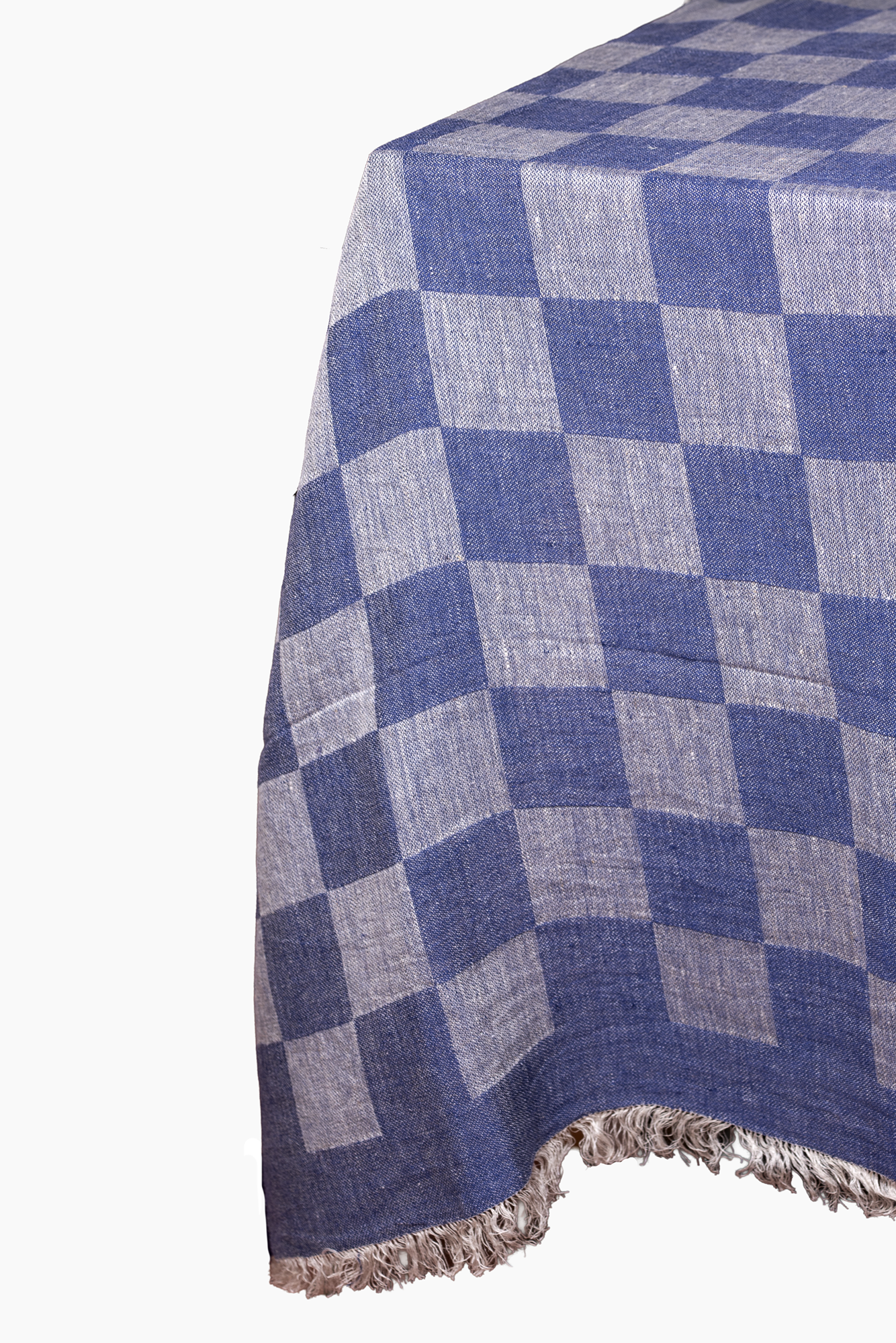 Italian Linen Check  Tablecloth | Midnight Blue  | 2 Sizes