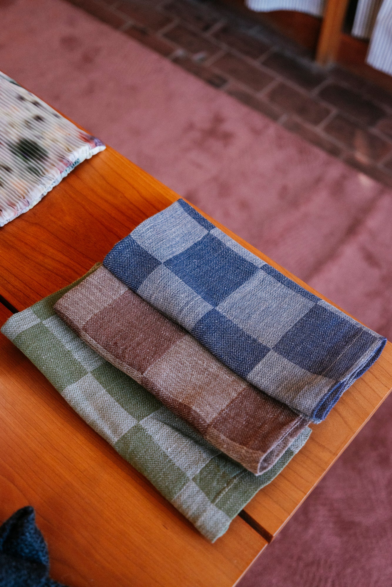 Italian Linen Check Napkin