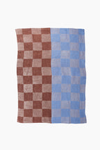 Italian Linen Duo Tone Check Tea Towel