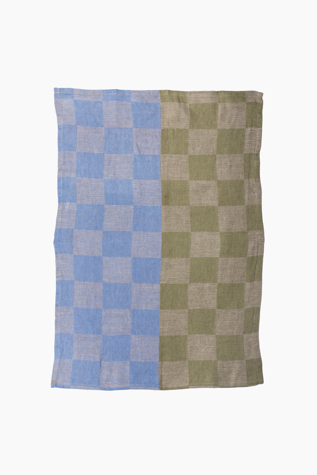Italian Linen Duo Tone Check Tea Towel