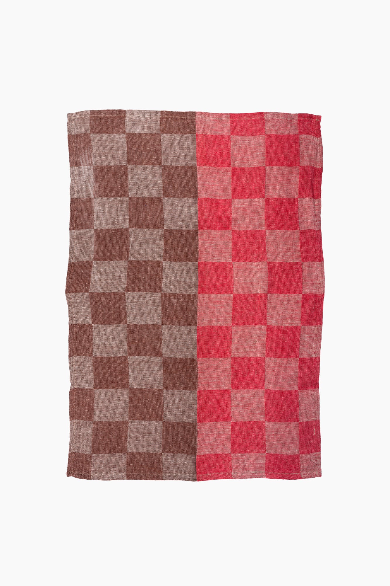 Italian Linen Duo Tone Check Tea Towel