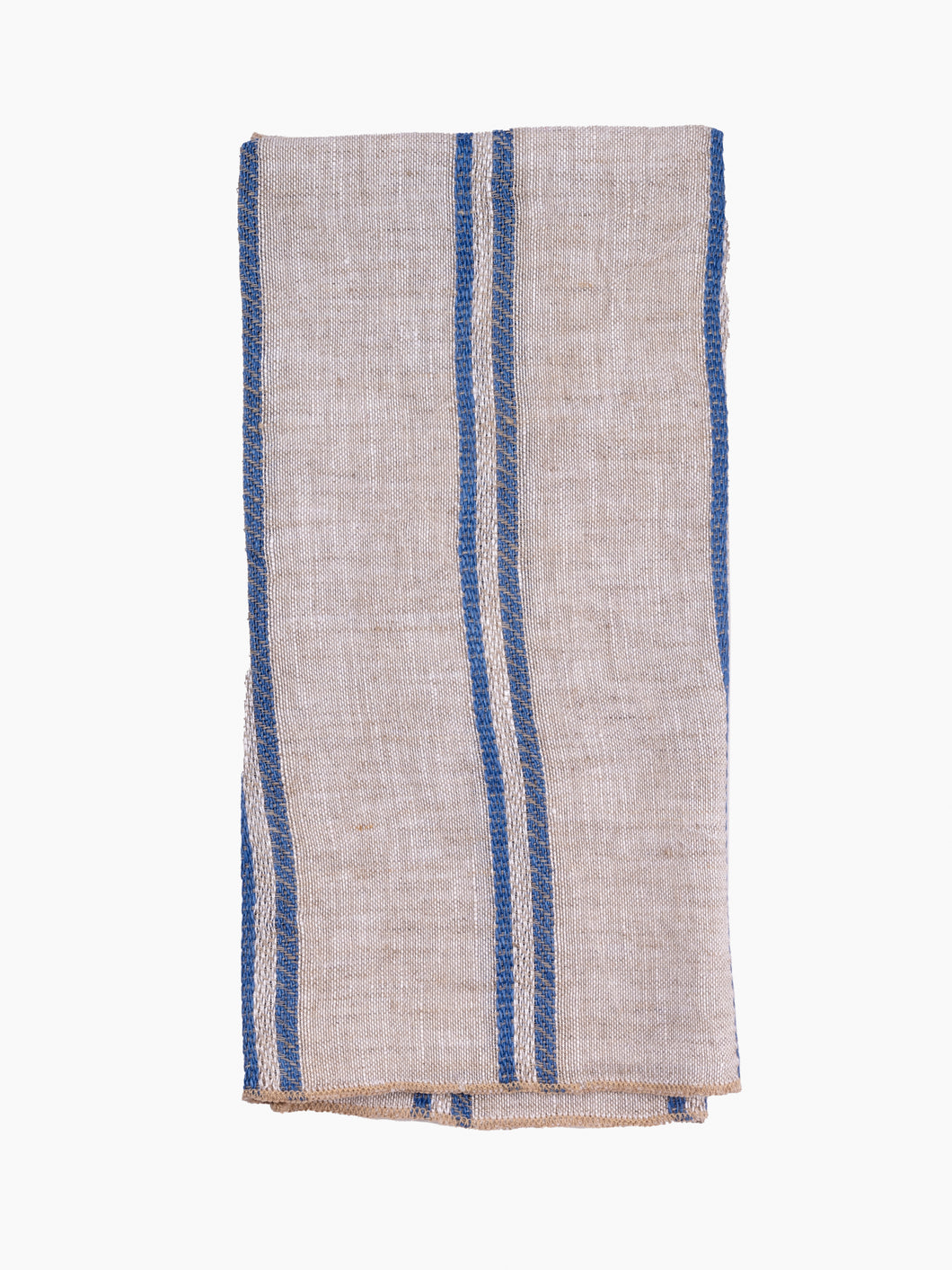 Italian Linen Napkin | Blue Stripes