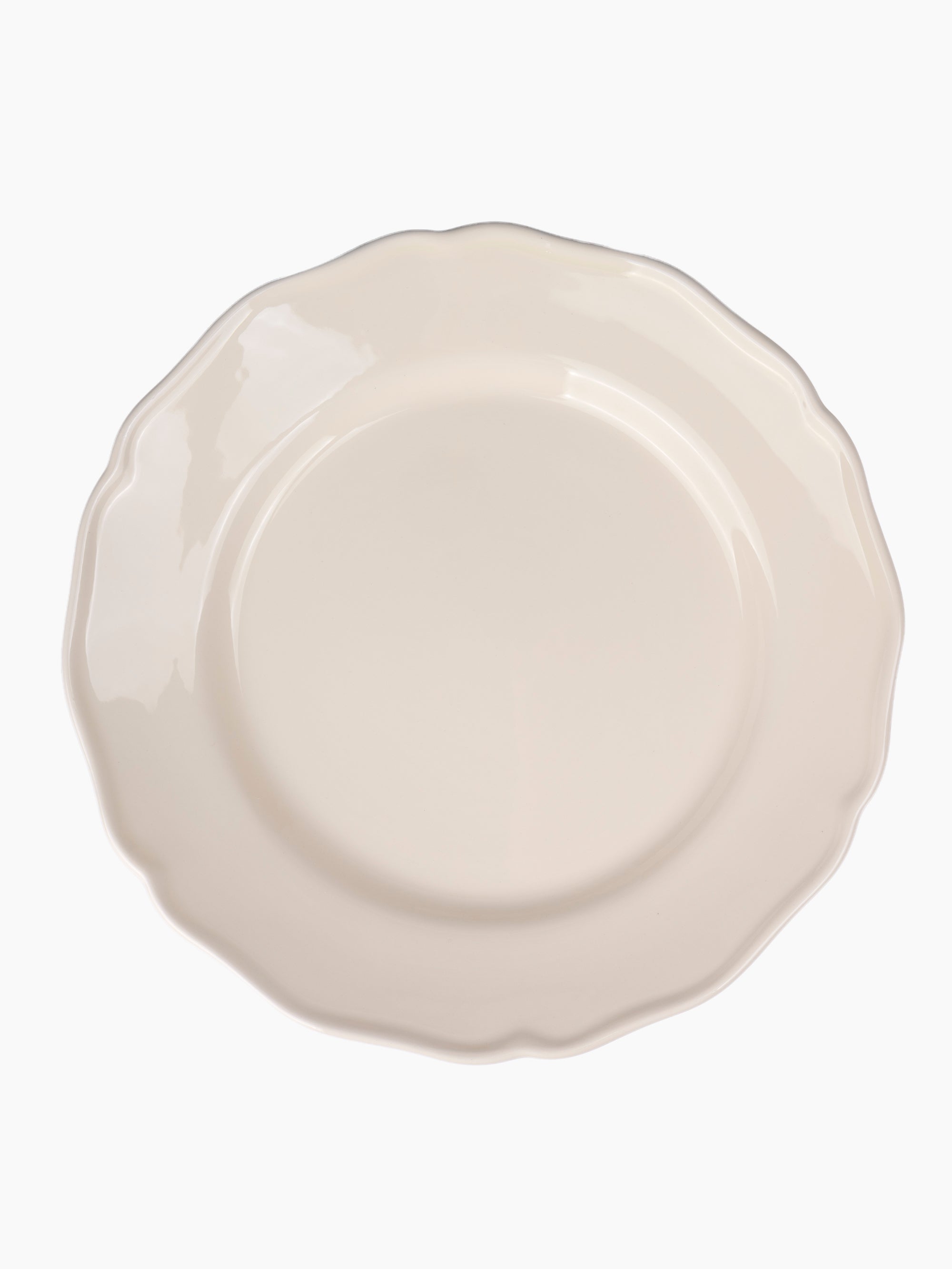 Cream Dinner Plate