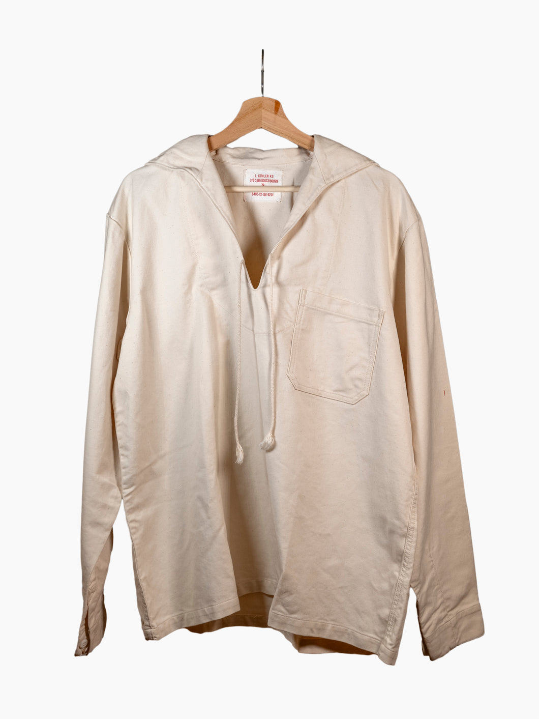 Cream Canvas Sailor Popover