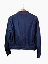 Load image into Gallery viewer, Dark Denim Moto Jacket
