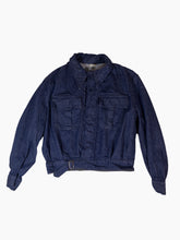 Load image into Gallery viewer, Dark Denim Moto Jacket
