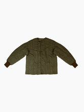 Load image into Gallery viewer, Olive Green Quilt Jacket
