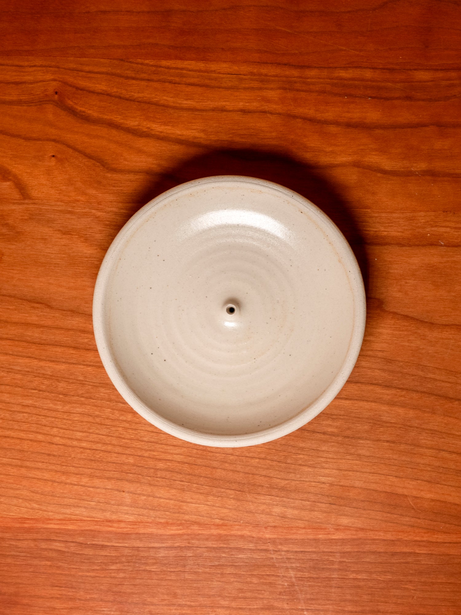 Piker White Stoneware Incense Holder