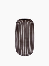 Load image into Gallery viewer, Dark Pen Striped Vase
