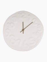 Load image into Gallery viewer, Embossed Numbered Clock in White
