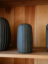 Load image into Gallery viewer, Dark Pen Striped Vase
