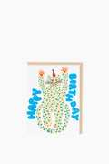 Birthday Party Cheetah Card
