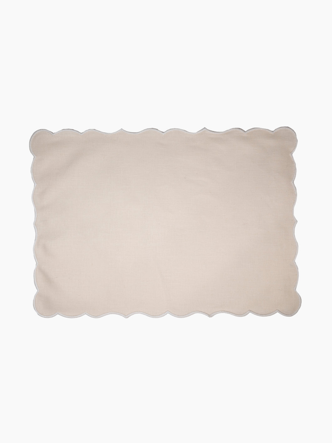 Lido Coated Placemat in Ivory/White