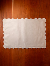 Load image into Gallery viewer, Lido Coated Placemat in Ivory/White
