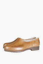 French Recycled Hemp Gardening Clogs in Sepia