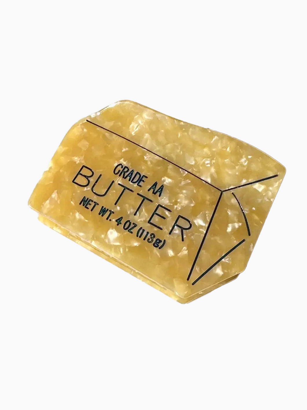 Hand-Painted Butter Claw Clip
