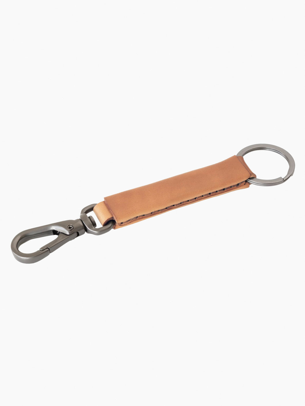 Loop Keychain with Snap Hook - Natural Shell Cordovan