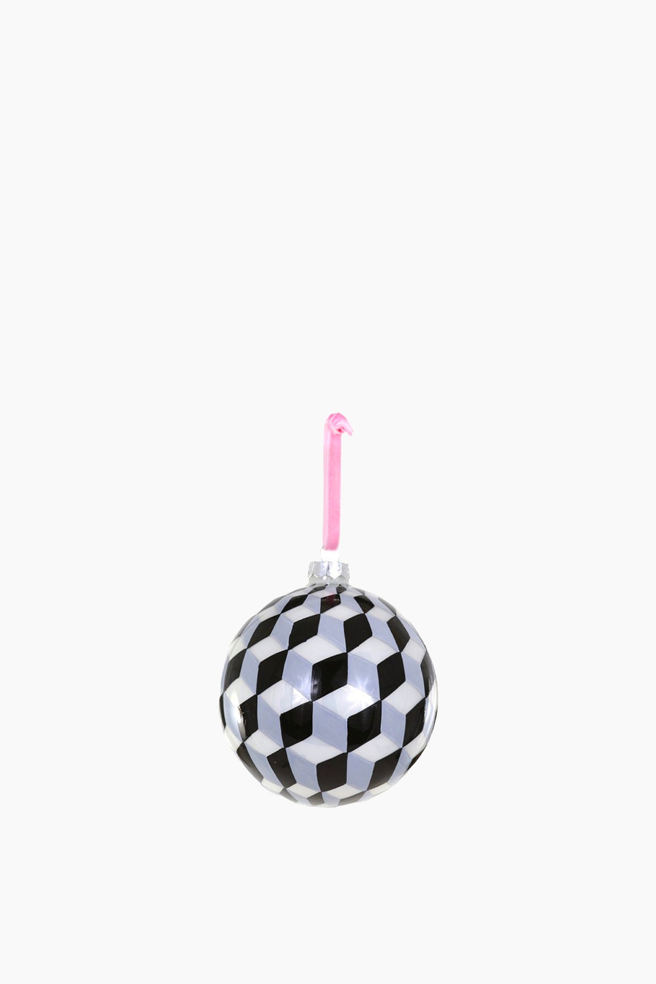 Tumbling Blocks Bauble | Black