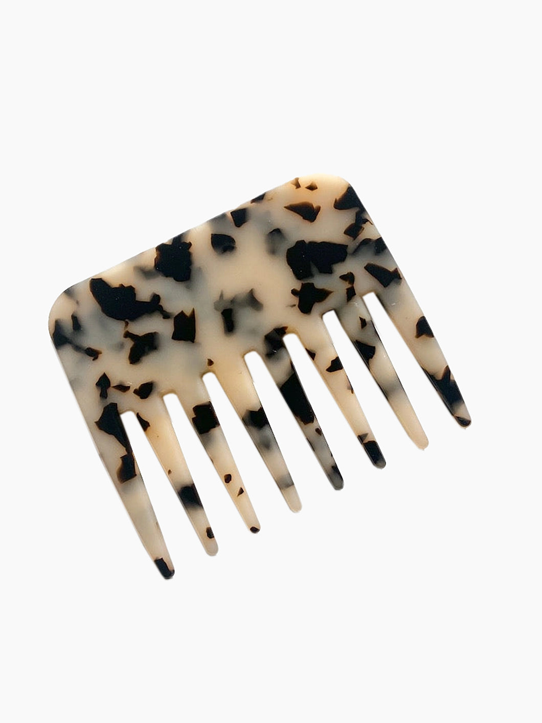 Wide Tooth Acetate Comb | Blonde Tortoiseshell