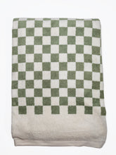 Load image into Gallery viewer, Roman Organic Cotton Pool Towel, Sage &amp; Chalk
