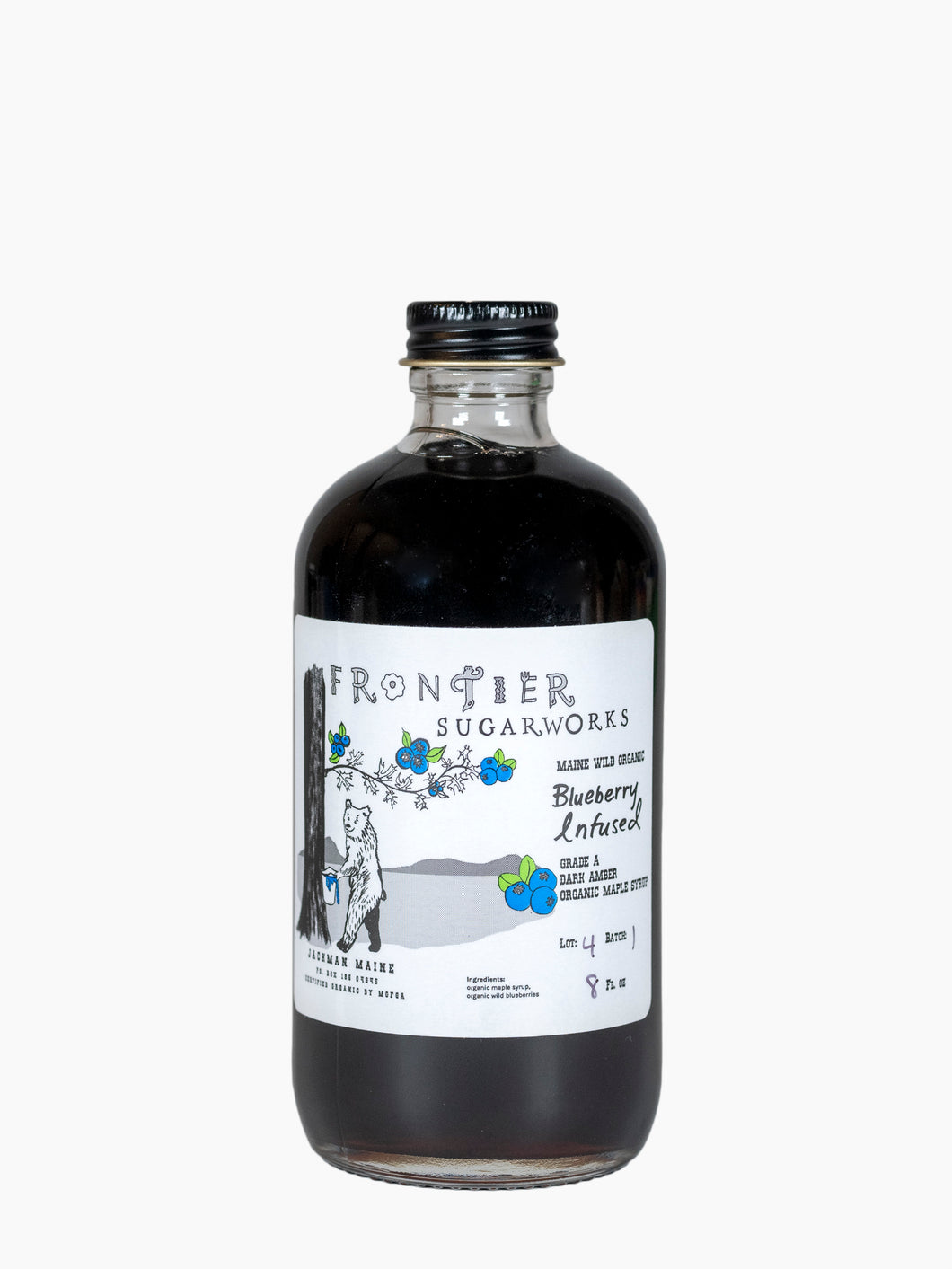 Organic Blueberry-Infused Maple Syrup